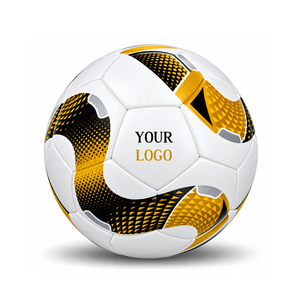 Ballon de football cousu à la machine en cuir PU taille 5, ballon d'entraînement, livraison directe de l'usine avec logo et spécifications personnalisés - Product Image 1