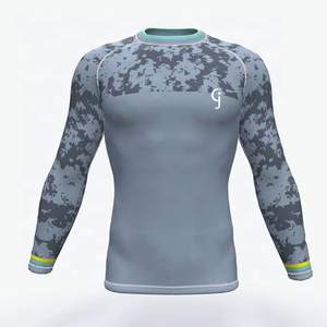 Rashguard de fitness respirant, anti-humidité, écologique, léger, extensible en Spandex/Polyester, confortable pour l'entraînement et la course à pied - Product Image 1