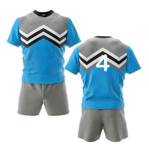 Nouveau produit tendance, best-seller, uniforme de rugby à manches courtes, vêtements de sport durables et respirants, logo personnalisé, sublimation, vêtements de football - Product Image 1