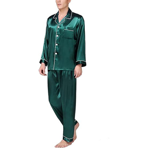 Relaxed Fit <b>Men</b> Night Suit Short Sleeve Scoop Neck Shorts <b>Set</b> Drawstring Soft Breathable Lightweight Summer <b>Pajamas</b> Home Lounge - Product Image 1
