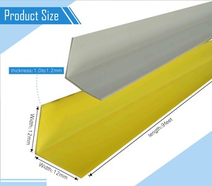 Profilé d'angle en PVC imperméable et écologique pour usage hospitalier, protection des bords des murs et décoration intérieure - Product Image 3