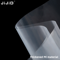 JIJID Pochettes personnalisées longues, étroites et plates pour affiches, pochettes en plastique imperméables pour rangement en tube, sacs de protection résistants à l'eau, conformes aux normes alimentaires