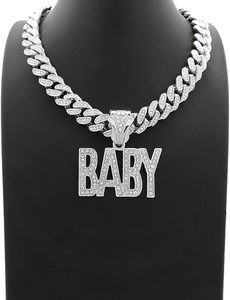 Collar con Colgante Personalizado con Nombre para Hombre, Plata Tai, Moissanita, Letra con Incrustaciones, Joyería Hip Hop - Product Image 4