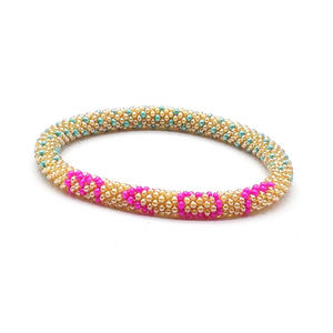 Excellent Quality Unique Design Women's Trendy Fashion Jewelry Multi Colors Handmade Crochet Glass <b>Beads</b> <b>Bracelet</b> Sale Ahana's - Product Image 1