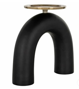 Mesa de Centro Moderna Interior Hero con Tapa de Metal Dorado, Muebles Minimalistas para Sala de Estar, Diseño Decorativo - Product Image 1