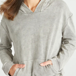 New Wholesale Price Custom Logo New Fashion Pullover <b>Hoodies</b> Sweatshirts <b>lightweight</b> Custom Logo <b>Hoodie</b> for women Drop Shoulder - Product Image 6