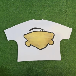เสื้อยืดโอเวอร์ไซส์ทรงครอป ผ้าฝ้าย 100% แบบสั่งทำจำนวนมาก เนื้อผ้าหนา เป็นมิตรกับสิ่งแวดล้อม แขนสั้น แฟชั่นสำหรับผู้ชาย - Product Image 6