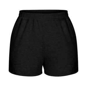 Women's <b>Navy</b> Solid Color Low Waist Regular Fit Knitted Polyester/Cotton Casual <b>Shorts</b> with Pockets Breathable Anti-Wrinkle - Product Image 6