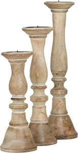 Portavelas de Madera Artesanal para Decoración del Hogar, Centro de Mesa para Ramadán, Sala de Estar, Ecológico, Pulido, Estilo Vintage - Product Image 3