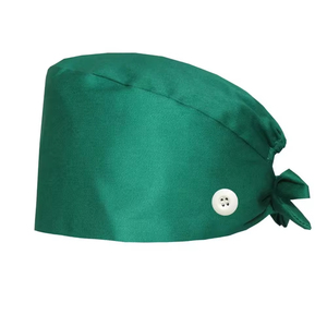 Chapeau en satin brodé couleur unie, idéal pour cheveux longs ou courts, pour vétérinaires, infirmières, médecins, et bonnets chirurgicaux avec nœud papillon – Grande Vente - Product Image 5