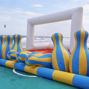 Pinos de Bolos Inflables Comerciales Internacionales con Bomba de Aire Eléctrica, Duraderos y Fáciles de Instalar para Eventos y Juegos de Team Building - Product Image 5