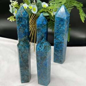 หินอะพาไทต์ธรรมชาติทรงหอคอย ขัดเงา ใช้ตกแต่งบ้าน สำนักงาน ขายส่ง - Product Image 3