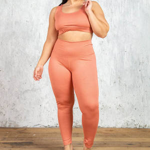 Ensemble de vêtements de yoga sans couture, best-seller, avec logo personnalisé, pour femmes corpulentes, pour l'exercice, le sport et la remise en forme - Product Image 3