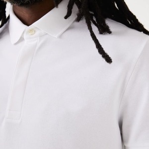 T-shirt de golf personnalisé pour homme, blanc uni, en coton premium, anti-plis, à manches courtes, respirant, pour l'été et les loisirs - Product Image 6