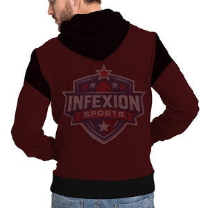 Sweat-shirt à capuche pour homme, coupe classique, tricoté, décontracté, avec poche, color-block, pour l'automne - Product Image 5