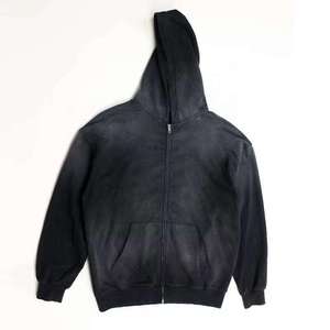 Sudadera con Capucha Premium de Algodón Pesado con Efecto Desgastado, Estilo Grunge Oversize con Costuras Resistentes para un Look Casual Urbano - Product Image 3