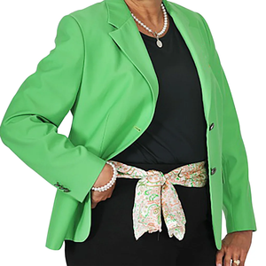 AKA Green Blazer de mode pour femme avec poches, Automne Hiver, Haut de gamme, Vente en gros, Personnalisé, Fabricant et Fournisseur OEM/ODM grec - Product Image 5