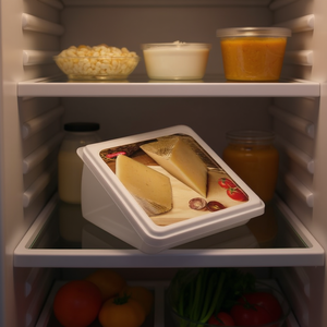 Contenitore per formaggio PlasticForte a 6 scomparti con coperchio per frigorifero - Product Image 3