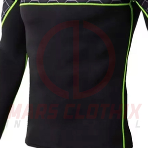 Top Seller Men Compression Wear Set Long Sleeve Compression Shirt and <b>Tight</b> Set for Workout Running Fitness - Product Image 4