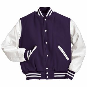Stonefield Manufacturing Varsity Jacket-100% Wool Hooded Waterproof Reversible Cartoon <b>Print</b> Streetwear Winter Outerwear - Product Image 2