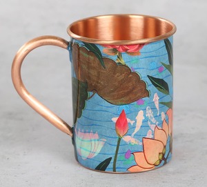 Copper-Master - Tasse à Moscow Mule en cuivre pur, contemporaine et portable, avec bienfaits ayurvédiques pour la santé, anti-fuite, lot de 4 - Product Image 4