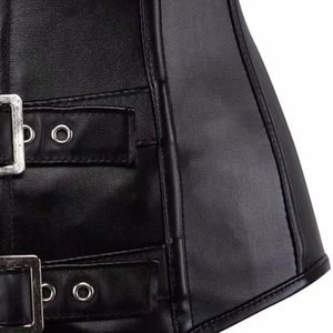 Corset en cuir sur mesure pour femme, design respirant, style soutien-gorge push-up, fermeture à agrafes, maintien moyen, logo personnalisé, qualité supérieure - Product Image 6