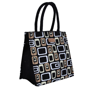 High Demand Striped Jute Rope Handle <b>Zipper</b> Closure Medium Size <b>Tote</b> <b>Bag</b> for Groceries - Product Image 1