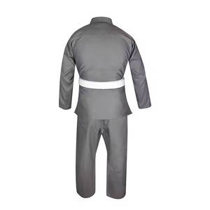 Kimono de karaté gris 100% coton, coupe classique, respirant, unisexe, vêtements d'arts martiaux pour adultes - Product Image 3