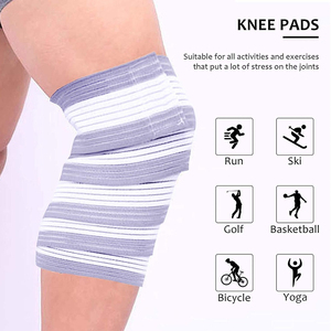 Custom Elastic Gym Weight Lifting Powerlifting Heavy Duty Knee <b>Wraps</b> Super Heavy Neoprene Unisex With Low Cost - Product Image 6