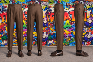 Pantalon habillé décontracté pour homme, sur mesure, léger, plissé, extensible, respirant, écologique et imperméable - Product Image 3