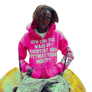Custom Heavyweight Screen Print Zip Up Hoodie Oversized Vintage Distressed Zipper up 100% Cotton Rhinestone Zip Hoodies 2025 - Product Image 1