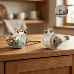 <b>Ceramic</b> Bird Shape Industrial Cabinet <b>Knob</b> Durable Kitchen Dresser Drawer Handle Novelty Design Decorative Furniture Apartment - Product Image 1