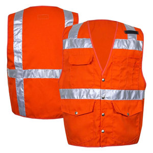 Reflective Stripes Waterproof Plus Size Safety Vest for Traffic & Construction <b>Workers</b>-Hi Visibility Workwear Vest <b>Jackets</b> - Product Image 4