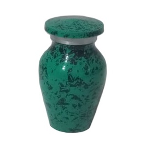 ของชำร่วยทองเหลืองขนาดเล็กสำหรับขี้เถ้าของมนุษย์สีโกศขนาดเล็กสวยงามพร้อมกล่องใส่โกศทำด้วยมือ - Product Image 2