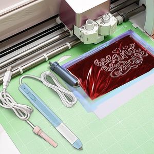 Kit di Trasferimento Foil per Cricut, Penna per Foil Spellbinders, Rotolo di Foil per Trasferimento a Caldo 5x9.84ft, Set di Fogli per Stampa a Caldo - Product Image 2