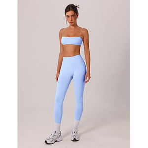 Ensemble de yoga grande taille pour femme, vêtements de sport, soutien-gorge de sport, leggings taille haute, tenues d'entraînement, ensembles de gym, séchage rapide, nylon et élasthanne - Product Image 6