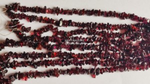 Perles de grenat naturel de haute qualité, brutes, non taillées, taille 4mm-6mm, pierres percées non polies, 36 pouces, pour la fabrication de bijoux - Product Image 3