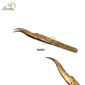 Pince à épiler pour faux cils incurvés, en acier inoxydable, avec Logo personnalisé, Style de poisson, 1 pièce - Product Image 6