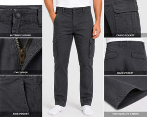 <b>cargo</b> <b>pants</b> for men durable multi pocket <b>work</b> trousers breathable comfortable outdoor lightweight casual sweatpants OEM Service - Product Image 6