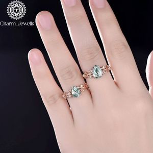 Bague de fiançailles en or rose pour femme Charm_Jewells, moissanite taille coussin, motif floral, sertissage à griffes, classique, certifiée IGI, 3 grammes - Product Image 3