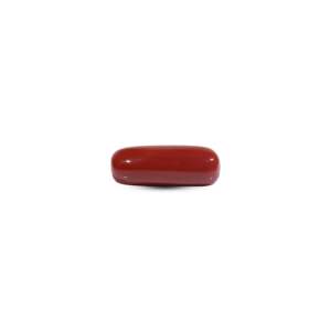 Red Coral Oval Cabochon 8.25 Carat Loose Gemstone for Fine Jewelry - Product Image 1