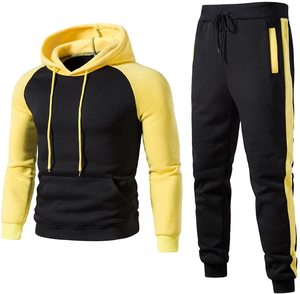 Vêtements de sport de jogging pulls à capuche à manches longues survêtement décontracté ensemble de survêtements de sport confortables à fermeture éclair pour hommes 2 pièces - Product Image 5