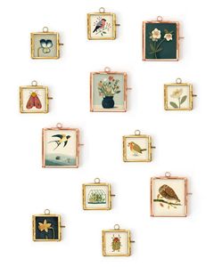 <b>Square</b> Metal Photo Frames With Nature Prints Digital Printing Durable Design - Product Image 1