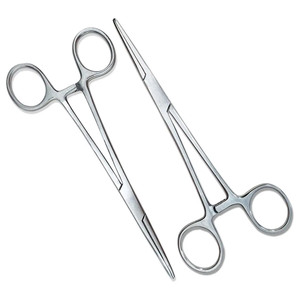 Pince de pêche à mâchoires droites en acier inoxydable, épileron de blocage, outil professionnel pour la pêche à la mouche - Product Image 1