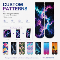 Chaussettes d'automne personnalisées imprimées 100% coton respirantes séchage rapide OEM ODM Service d'échantillonnage Production en gros Mode Décontracté