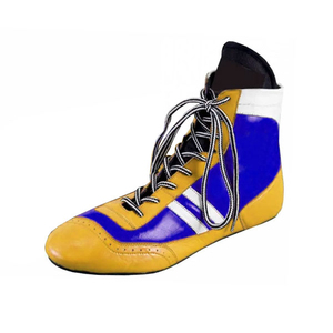 Zapatos de Boxeo y Lucha Libre de Alta Adherencia, Botas de Cuero de Gamuza Duraderas, Zapatos de Boxeo de Malla Transpirable para Entrenamiento, con Absorción de Impactos - Product Image 2