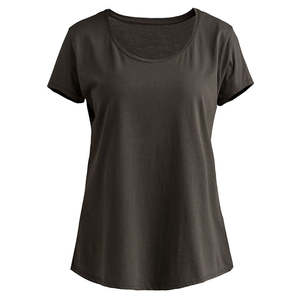 Camisetas de Mujer de Alta Calidad 100% Algodón, Diseño Personalizado, Impresión Ecológica, Camisetas Lisas para Yoga y Fitness - Product Image 2