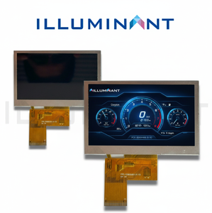 TFT-LCD 4.3 inch 480x272 500 nits IPS TN COG FPC Plug Type Custom <b>Panel</b> <b>Display</b> Module for Portable Gauges - Product Image 3