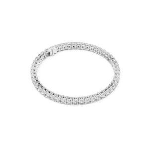 Pulsera de Diamantes Cultivados en Laboratorio, Corte Brillante de 6.37 CT, Cuatro Puntas, 7 Pulgadas, Chapada en Oro de 18K/14K/10K/925, Plata, para Mujer, Boda - Product Image 2