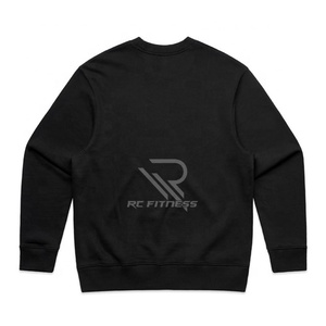 Custom logo High Quality Workout Cotton Oversized Men Plain Sports Gym Crewneck Sweatshirt - Product Image 3